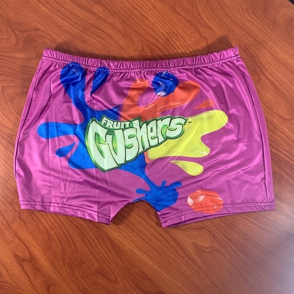 Luckinbaby Purple Fruit Juicers Novelty Bike Casual Workout Sports Shorts -Large - Picture 2 of 9